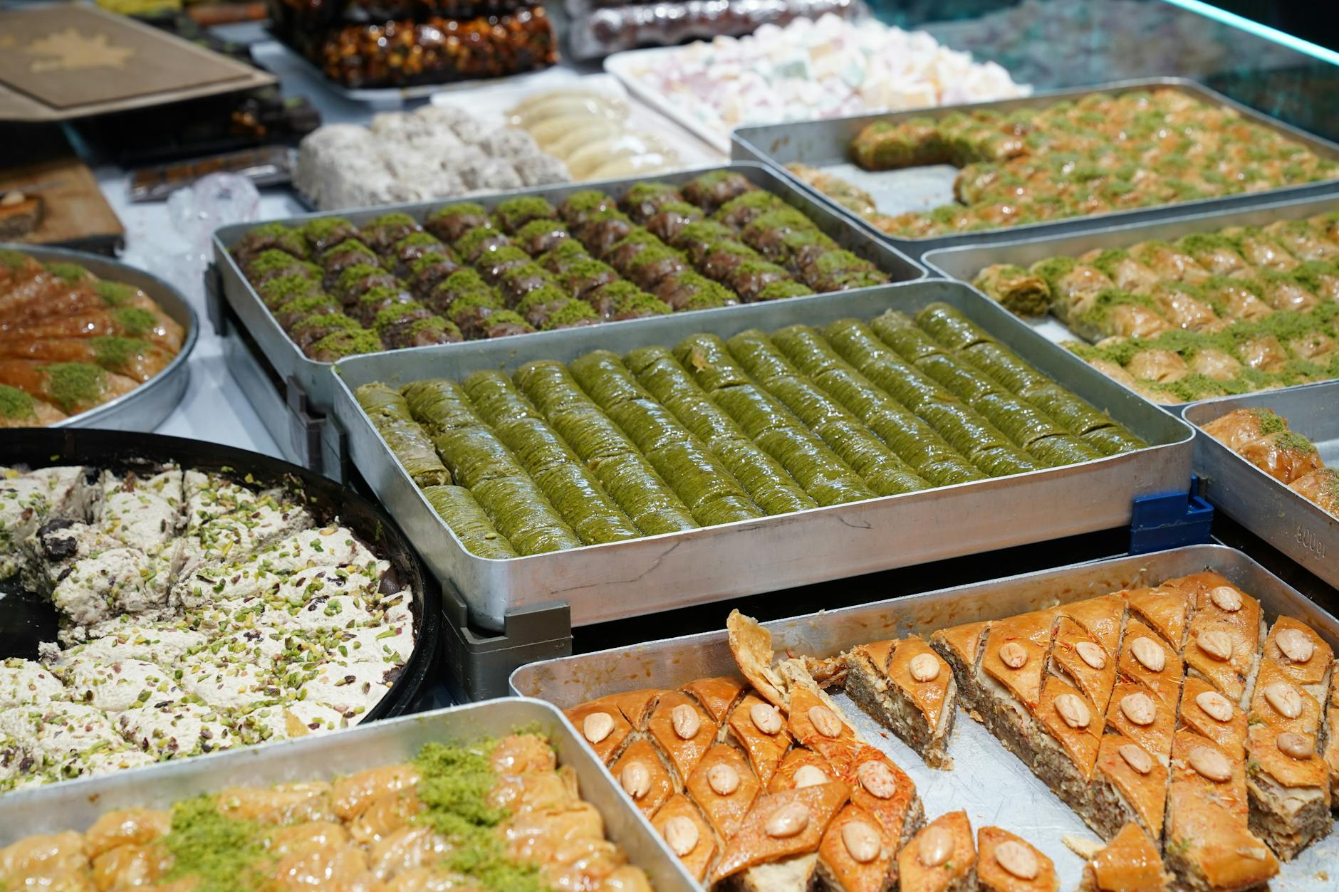 Arabian sweets baklava and pastries